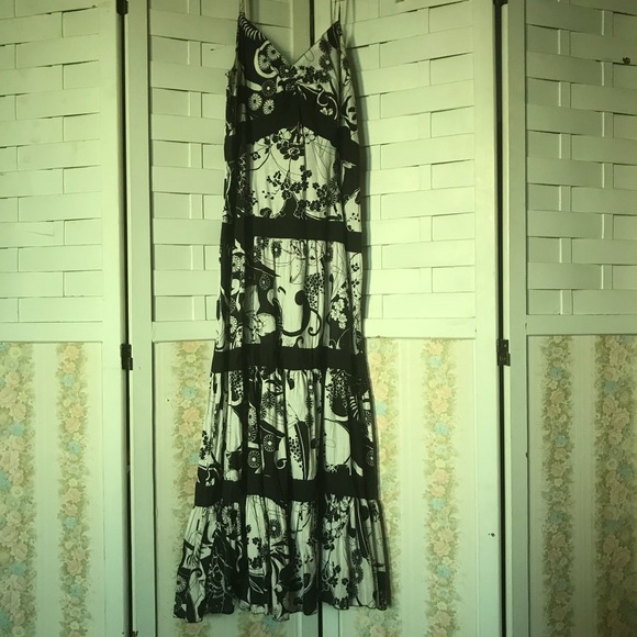 🌞SUMMER SALE🌞white and black summer sun dress - Picture 2 of 4